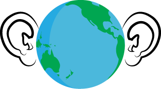 Transcription Cooke Logo - An ear on each side of the globe